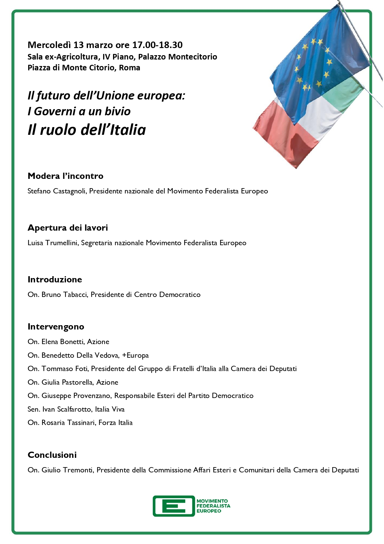 Convegno alla Camera dei Deputati